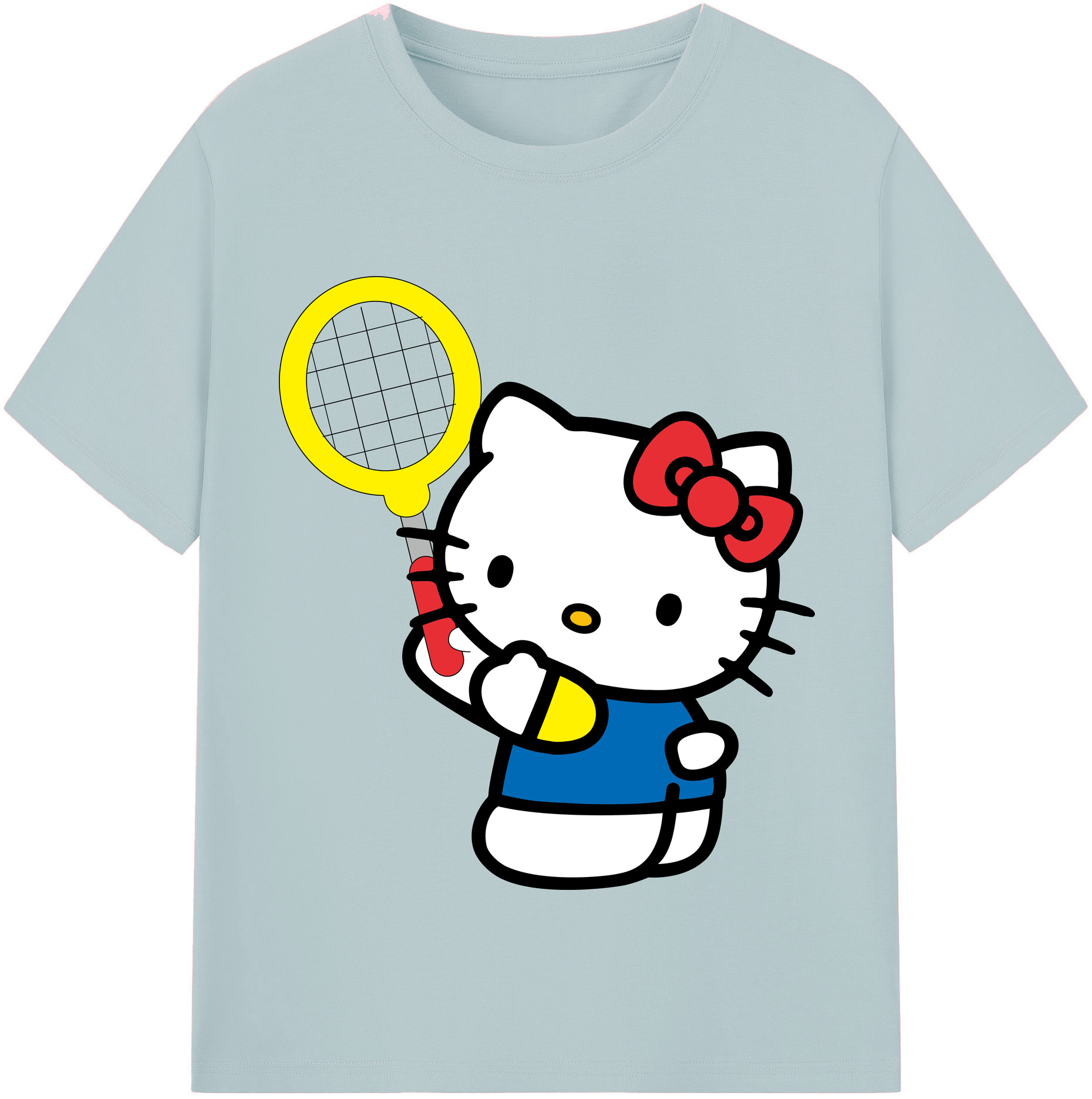 （画像用） Hello Kitty ハローキティ 綿100％半袖Tシャツ（フロントプリント）
